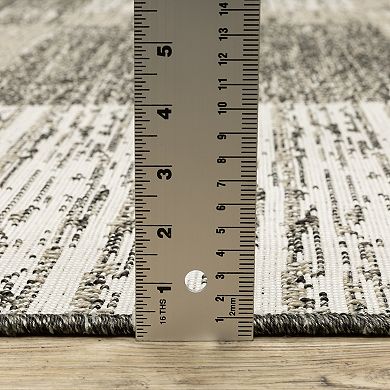 StyleHaven Garabaldi Textured Geometric Square Indoor/Outdoor Area Rug