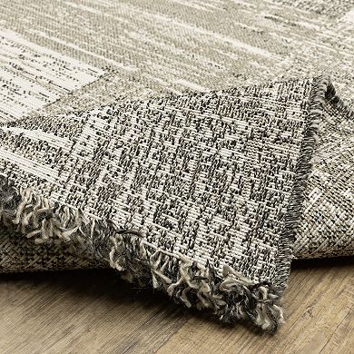 StyleHaven Garabaldi Textured Geometric Square Indoor/Outdoor Area Rug