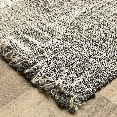 StyleHaven Garabaldi Textured Geometric Square Indoor/Outdoor Area Rug
