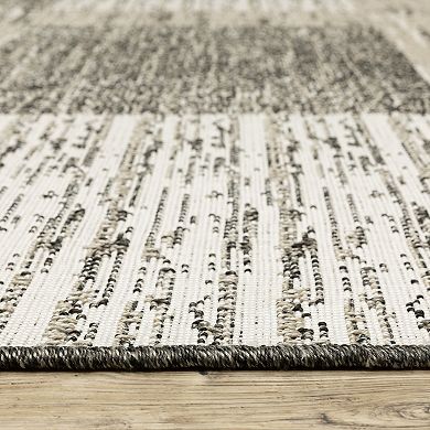 StyleHaven Garabaldi Textured Geometric Square Indoor/Outdoor Area Rug