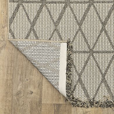 StyleHaven Garabaldi Diamond Lattice Indoor/Outdoor Area Rug