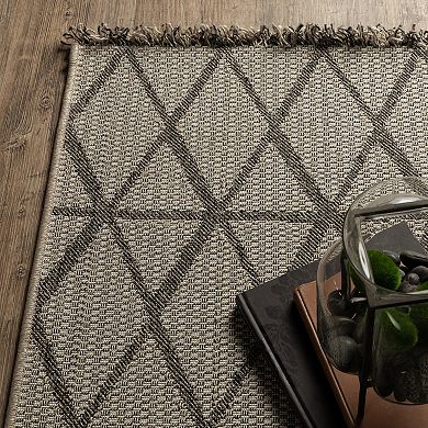 StyleHaven Garabaldi Diamond Lattice Indoor/Outdoor Area Rug