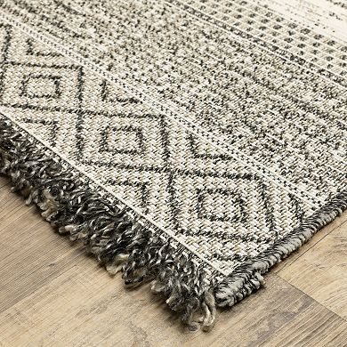 StyleHaven Garabaldi Southwestern Influence Indoor/Outdoor Area Rug