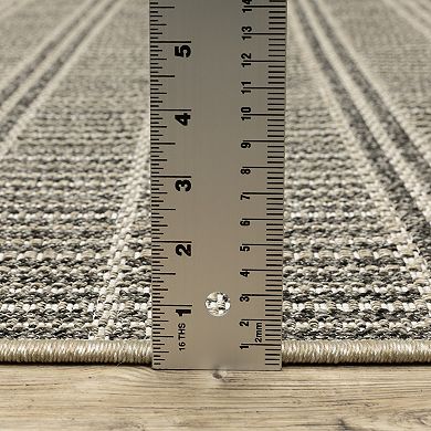 StyleHaven Garabaldi Geometric Lines Indoor/Outdoor Area Rug