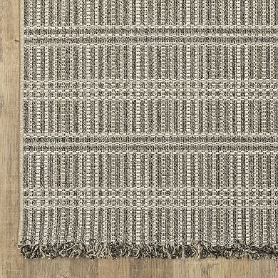 StyleHaven Garabaldi Geometric Lines Indoor/Outdoor Area Rug