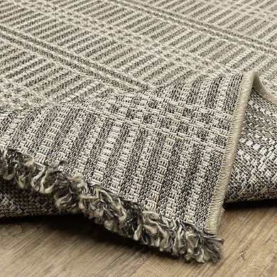 StyleHaven Garabaldi Geometric Lines Indoor/Outdoor Area Rug