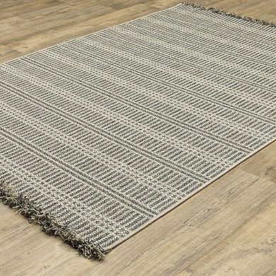 StyleHaven Garabaldi Geometric Lines Indoor/Outdoor Area Rug