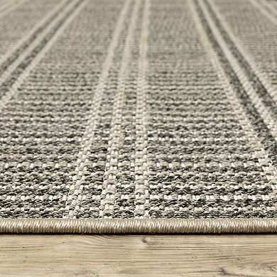 StyleHaven Garabaldi Geometric Lines Indoor/Outdoor Area Rug