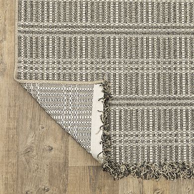 StyleHaven Garabaldi Geometric Lines Indoor/Outdoor Area Rug