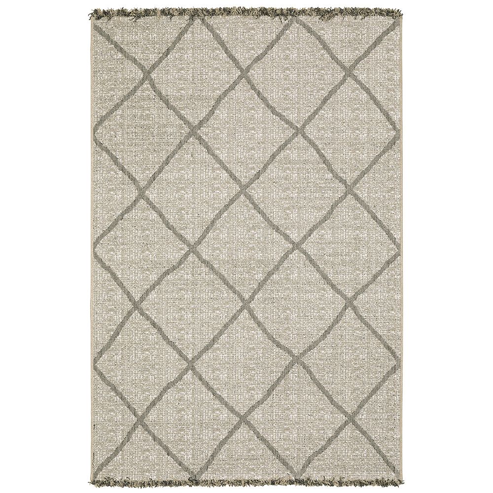 StyleHaven Garabaldi Large Diamond Lattice Indoor/Outdoor Area Rug