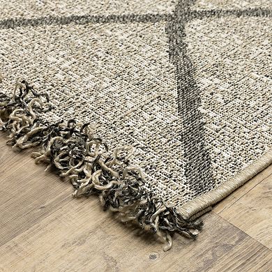 StyleHaven Garabaldi Large Diamond Lattice Indoor/Outdoor Area Rug