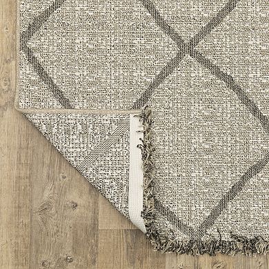 StyleHaven Garabaldi Large Diamond Lattice Indoor/Outdoor Area Rug