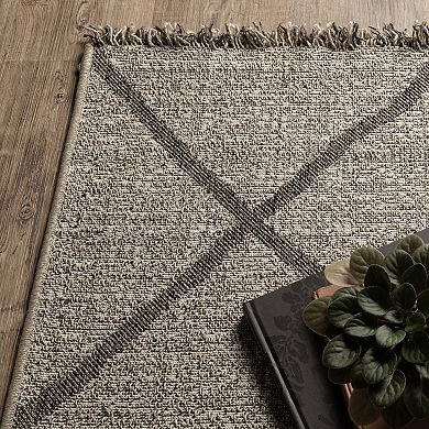 StyleHaven Garabaldi Large Diamond Lattice Indoor/Outdoor Area Rug