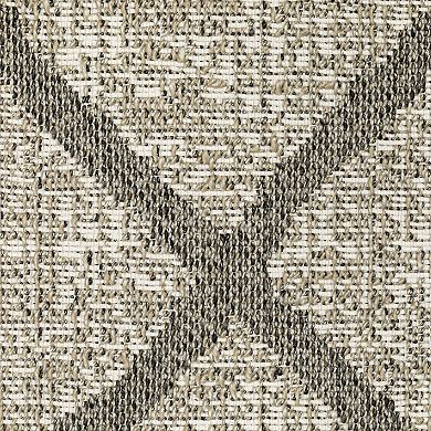 StyleHaven Garabaldi Large Diamond Lattice Indoor/Outdoor Area Rug