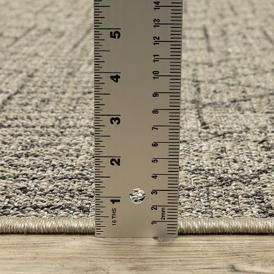 StyleHaven Garabaldi Textured Geometric Indoor/Outdoor Area Rug