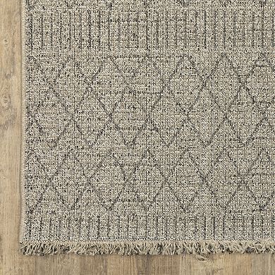 StyleHaven Garabaldi Textured Geometric Indoor/Outdoor Area Rug