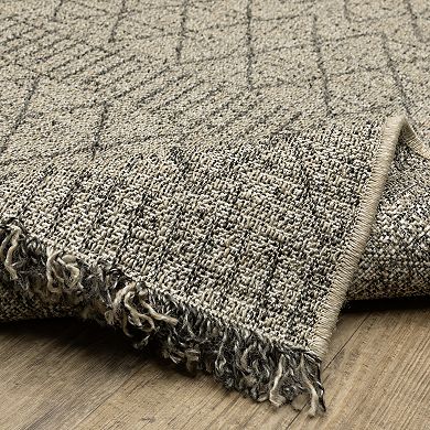 StyleHaven Garabaldi Textured Geometric Indoor/Outdoor Area Rug