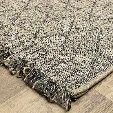 StyleHaven Garabaldi Textured Geometric Indoor/Outdoor Area Rug