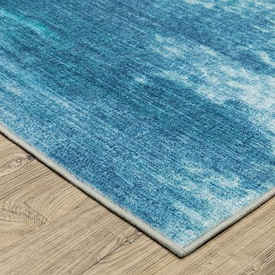 StyleHaven Sawyer Abstract Sky Ivory Machine Washable Area Rug