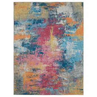 StyleHaven Sawyer Abstract Impressions Machine Washable Area Rug