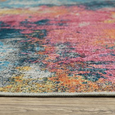 StyleHaven Sawyer Abstract Impressions Machine Washable Area Rug