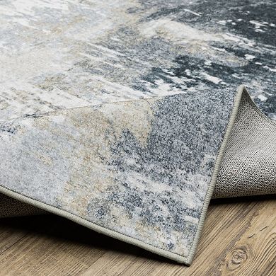 StyleHaven Sawyer Abstract Shadows Machine Washable Area Rug