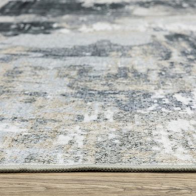 StyleHaven Sawyer Abstract Shadows Machine Washable Area Rug
