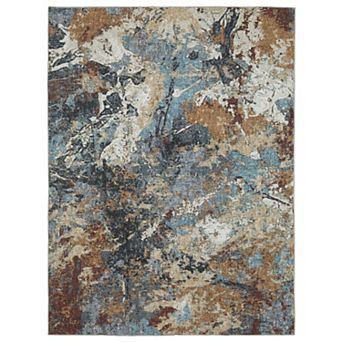 StyleHaven Sawyer Abstract Elements Machine Washable Area Rug