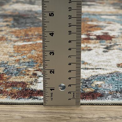 StyleHaven Sawyer Abstract Elements Machine Washable Area Rug