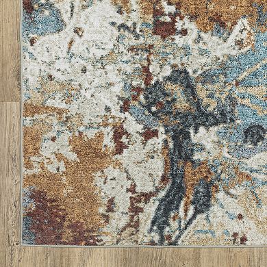 StyleHaven Sawyer Abstract Elements Machine Washable Area Rug