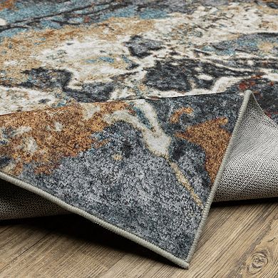 StyleHaven Sawyer Abstract Elements Machine Washable Area Rug