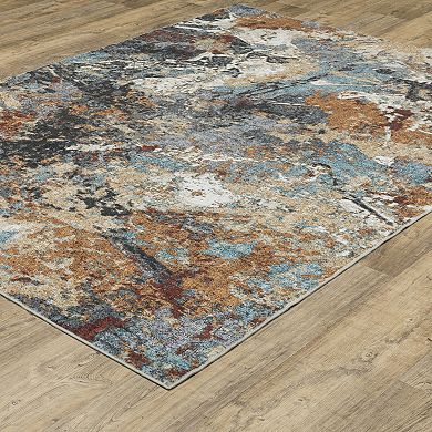 StyleHaven Sawyer Abstract Elements Machine Washable Area Rug