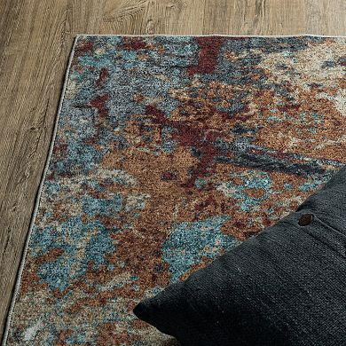 StyleHaven Sawyer Abstract Elements Machine Washable Area Rug