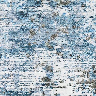 StyleHaven Sawyer Icy Abstract Machine Washable Area Rug