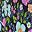 Navy Floral