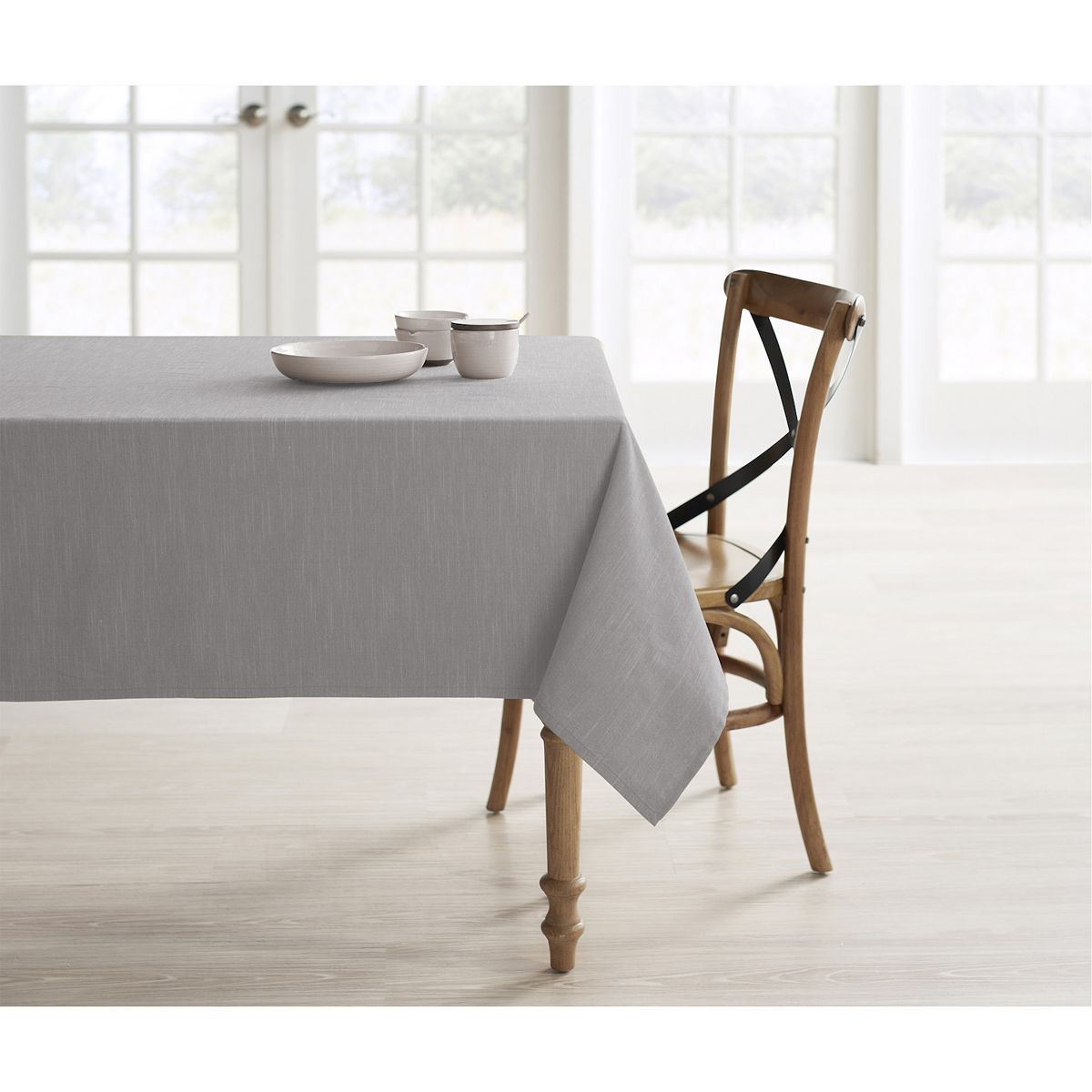 Mingle & Co. Sawyer Tablecloth - Gray, 60X102
