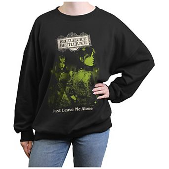 Juniors' Beetlejuice 2 Astrid Just Leave Me Alone Oversized Graphic Pullover