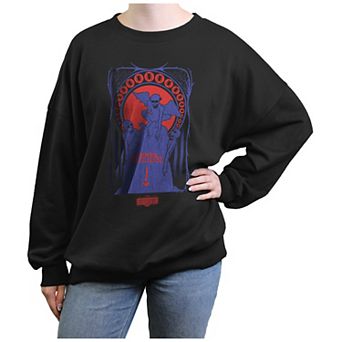 Juniors' Beetlejuice 2 Here Lies Betelgeuse Oversized Graphic Pullover