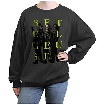 Juniors' Beetlejuice 2 Betelgeuse Poster Oversized Graphic Pullover