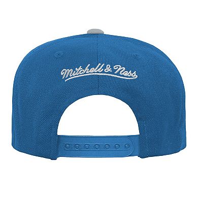 Youth Mitchell & Ness Blue Detroit Lions Team Two-Tone Snapback Hat