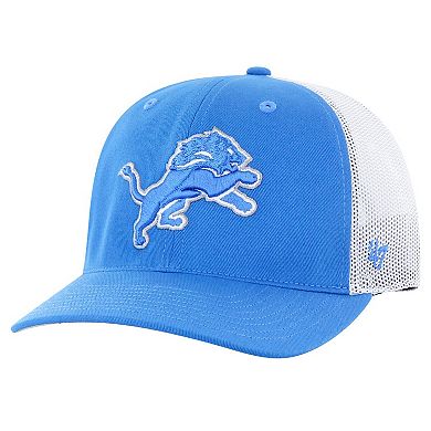 Youth '47 Blue/White Detroit Lions Trucker Adjustable Hat