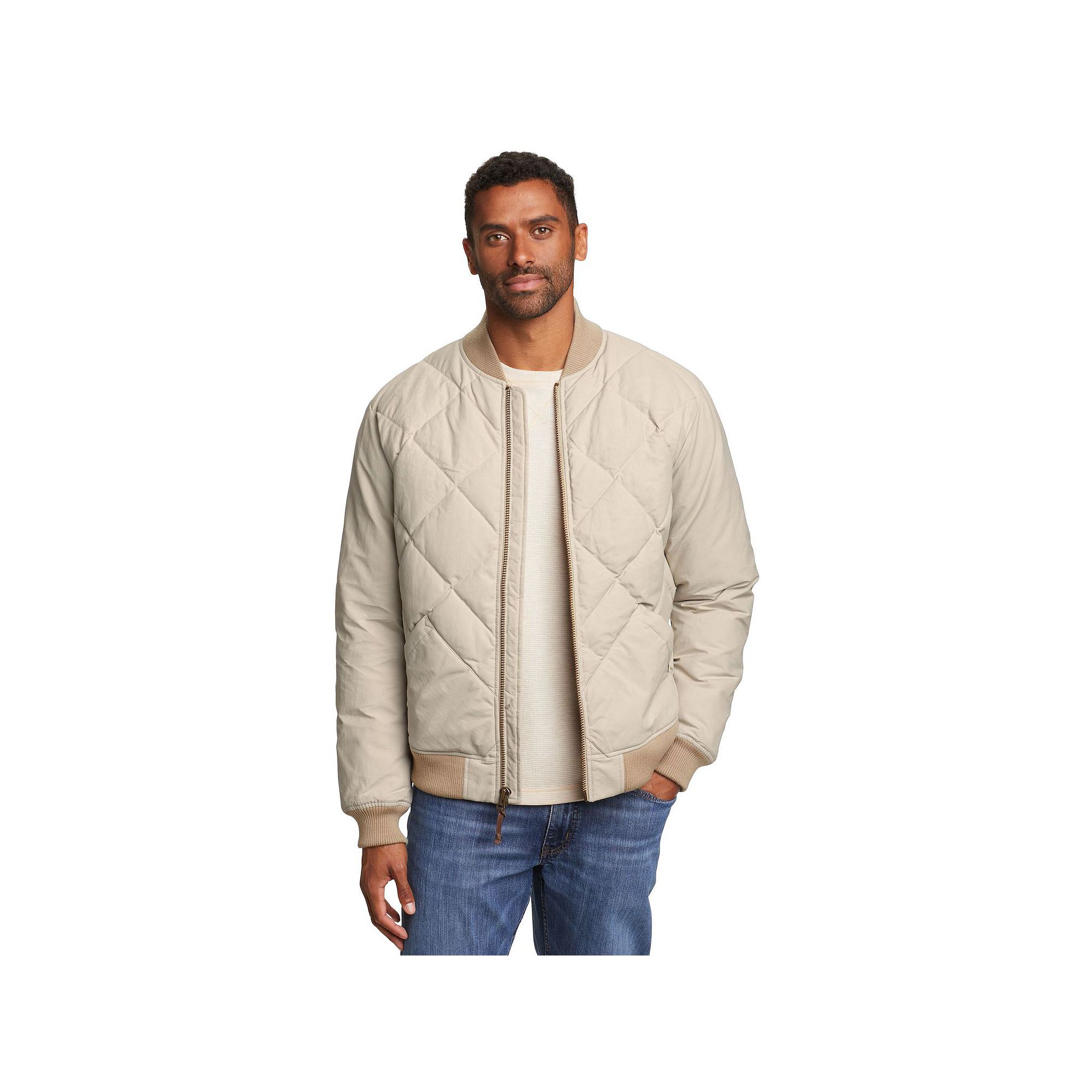 Mens Eddie Bauer 1936 Skyliner Down Jacket, Size: Medium, Pumice