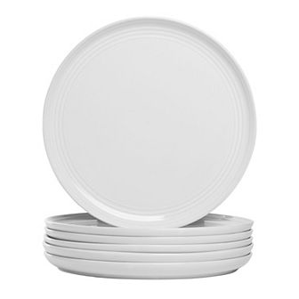 10 Strawberry Street 6 pc Double Line 10.5" Dinner Plates