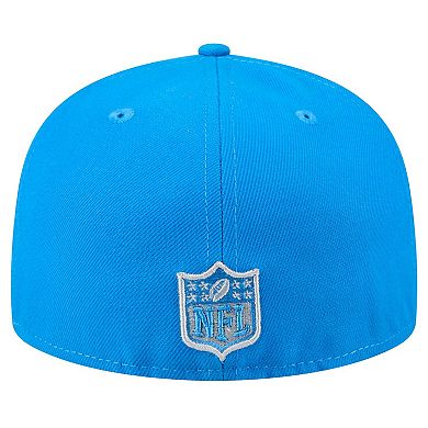 Men's New Era Blue Detroit Lions Main 59FIFTY Fitted Hat
