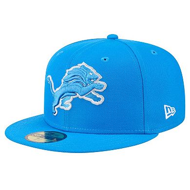 Men's New Era Blue Detroit Lions Main 59FIFTY Fitted Hat