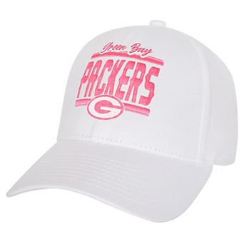 Girls Youth Green Bay Packers All White Structured Adjustable��Hat