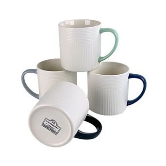 10 Strawberry Street 4 pc 18.5-oz. Luca Mugs
