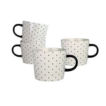 10 Strawberry Street 4 pc 13-oz. Oogle Polka Dot Mugs