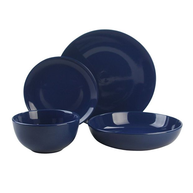 10 Strawberry Street 16-Piece Coupe Stoneware Dinnerware Set