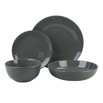 10 Strawberry Street 16 pc Coupe Stoneware Dinnerware Set